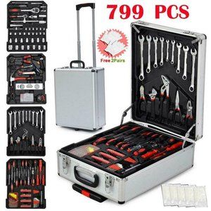 799 PCS Hand Tool Set Mechanics Kit Wrench Socket